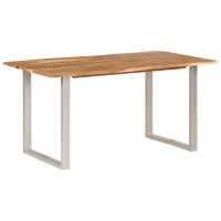 Produktbild för Matbord 154x80x76 cm massivt akaciaträ