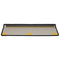 Produktbild för Trappmattor 20 st 65x21x4 cm svarta rektangulära kanter
