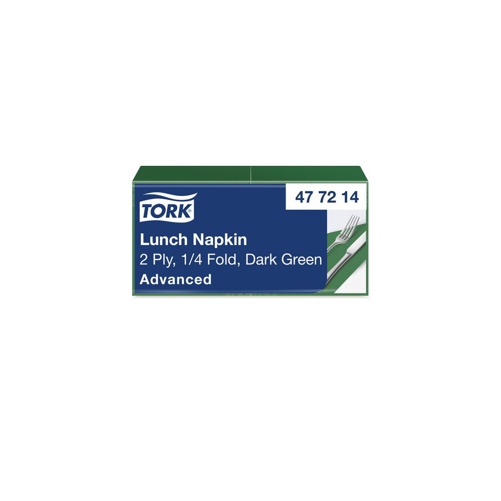 Produktbild för Servett TORK Lunch 2-lags grön 200/fp
