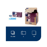 Produktbild för Servett TORK Lunch 2-lags lila 200/fp
