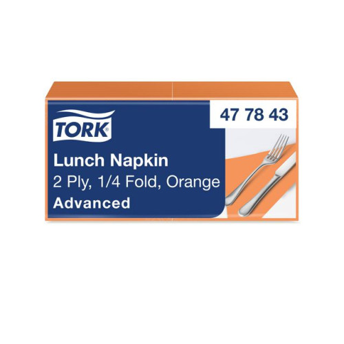 TORK Servett TORK Lunch 2-lags orange 200/fp