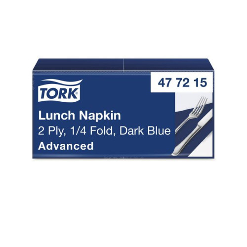 TORK Servett TORK Lunch 2-lags mörkblå 200/fp