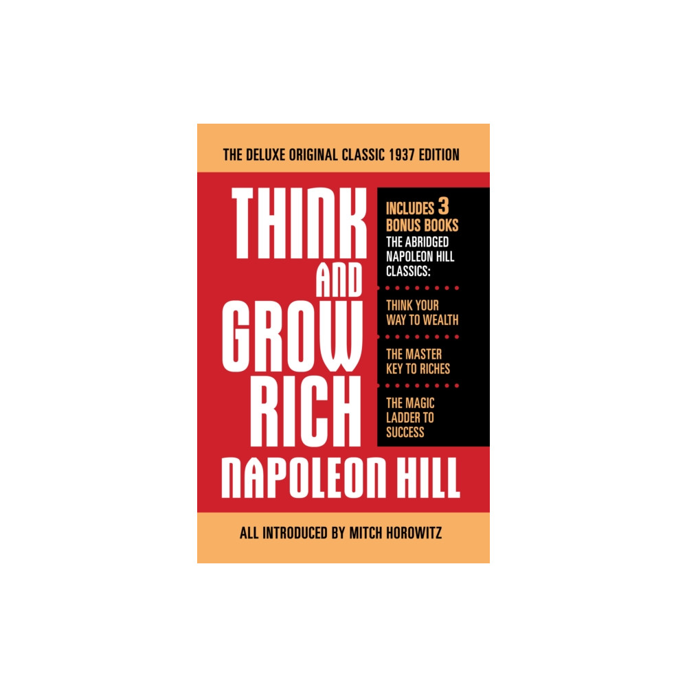 Produktbild för Think and Grow Rich The Deluxe Original Classic 1937 Edition and More (häftad, eng)