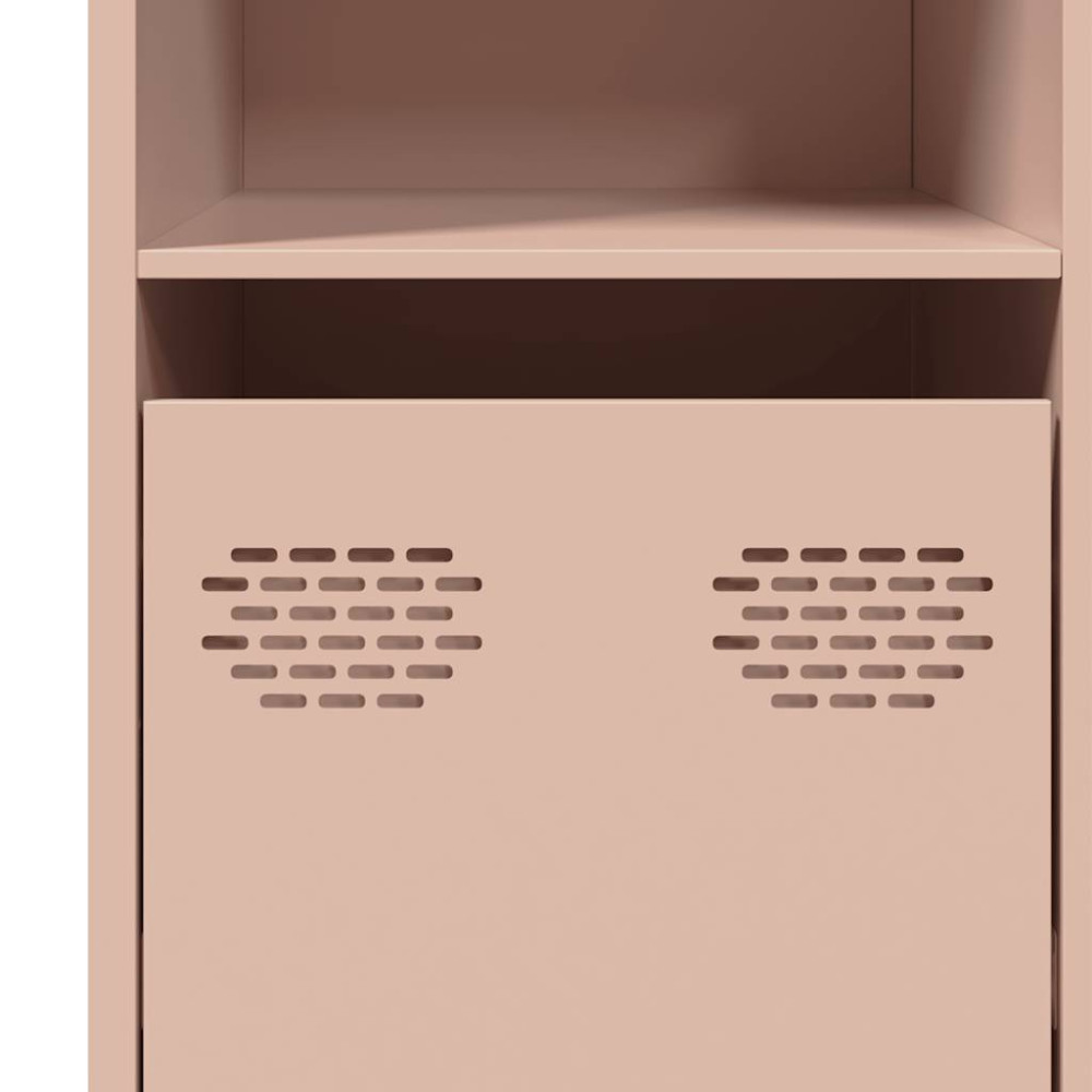 Produktbild för Skänk rosa 135x39x73,5 cm kallvalsat stål