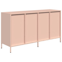 Produktbild för Skänk rosa 135x39x73,5 cm kallvalsat stål