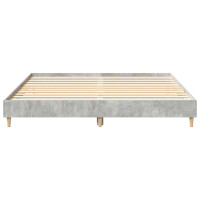 Produktbild för Sängram utan madrass betonggrå 180x200cm konstruerat trä