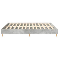 Produktbild för Sängram utan madrass betonggrå 180x200cm konstruerat trä