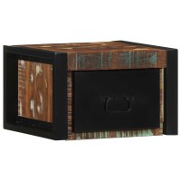 Produktbild för Sängbord 2 st flerfärgad 40x35x25 cm massivt trä återvunnet