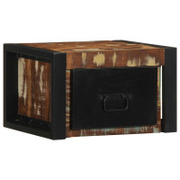 Produktbild för Sängbord 2 st flerfärgad 40x35x25 cm massivt trä återvunnet