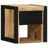 Produktbild för Sängbord 2 st 40x35x40 cm massivt grovt trä mango