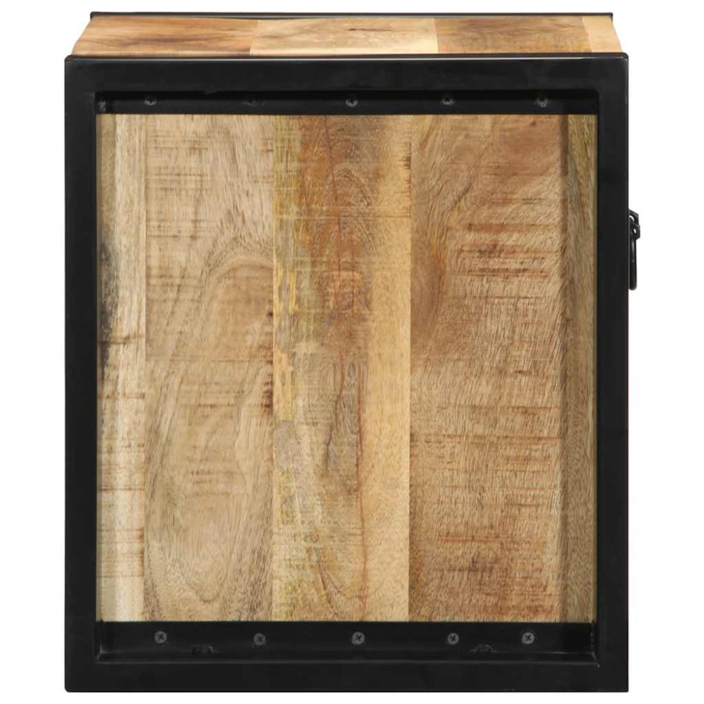 Produktbild för Sängbord 2 st 40x35x40 cm massivt grovt trä mango