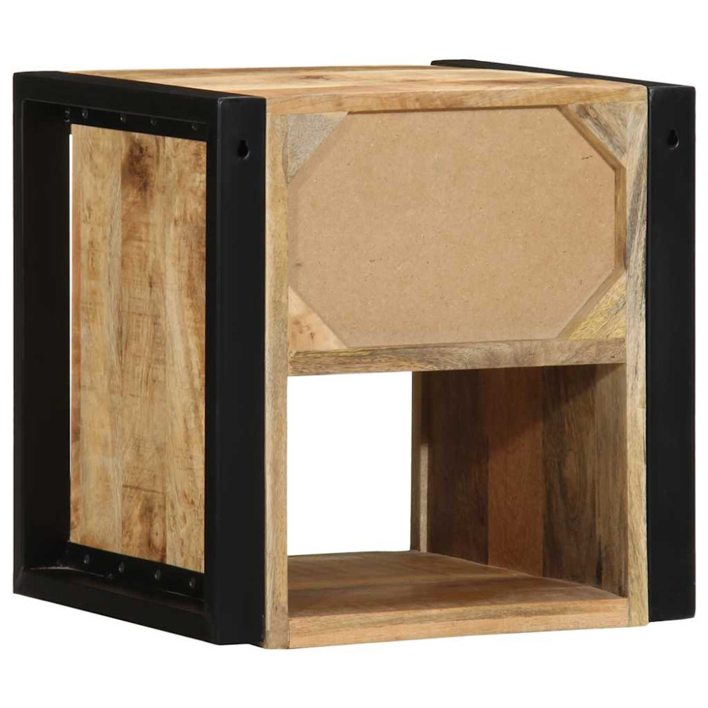 Produktbild för Sängbord 2 st 40x35x40 cm massivt grovt trä mango