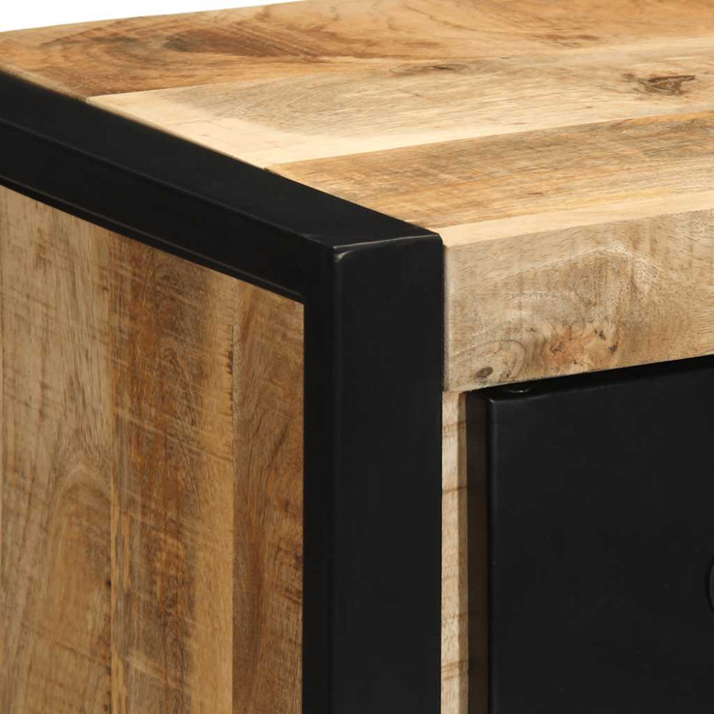 Produktbild för Sängbord 2 st 40x35x40 cm massivt grovt trä mango