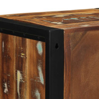 Produktbild för Sängbord 2 st flerfärgad 40x35x40 cm massivt trä återvunnet