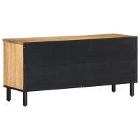 Produktbild för TV-bänk brun 100x33x46 cm massivt trä mango