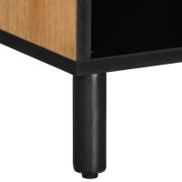Produktbild för TV-bänk brun 100x33x46 cm massivt trä mango