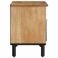 Produktbild för TV-bänk brun 80x33x46 cm mango i massivt trä