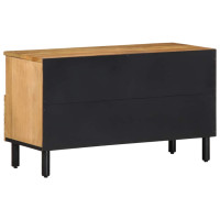 Produktbild för TV-bänk brun 80x33x46 cm mango i massivt trä