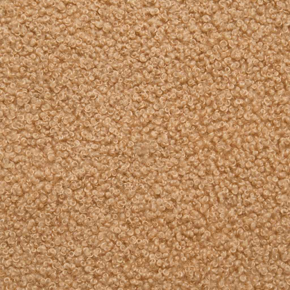 Produktbild för Snurrbar kontorsstol i beige lockigt ullliknande tyg
