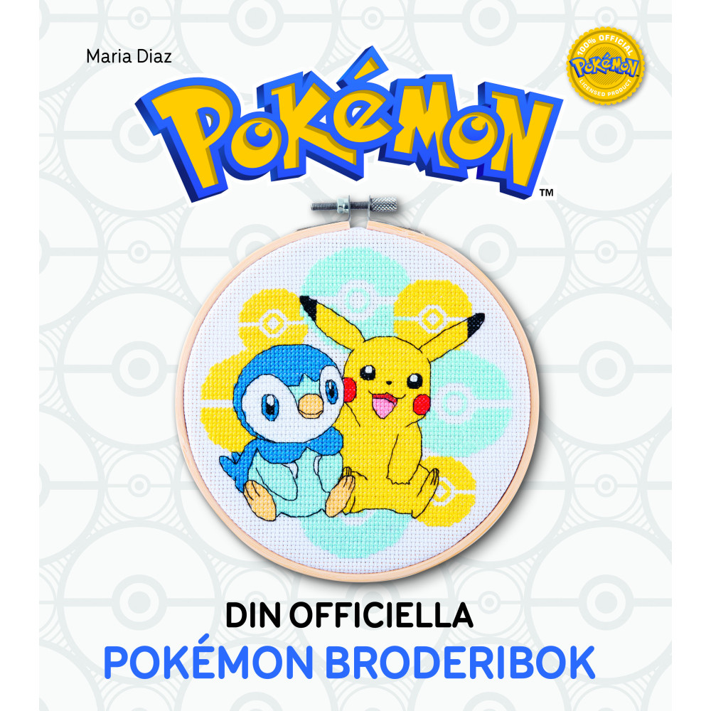 Produktbild för Din officiella Pokemon-broderibok : brodera med korsstygn (inbunden)