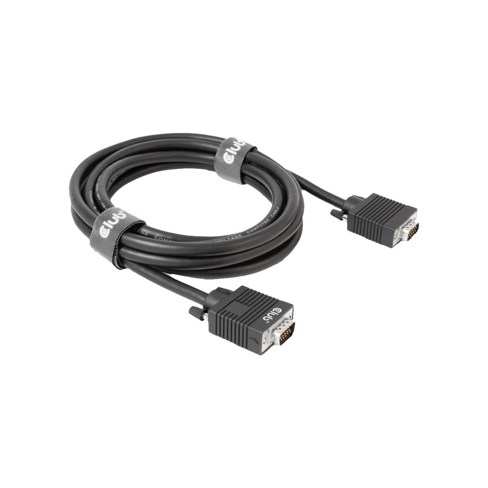 Produktbild för Club 3D - VGA-kabel - HD-15 (VGA) till HD-15 (VGA) - 3 m