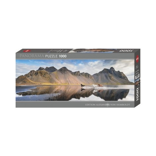 HEYE Panorama Humboldt Iceland Horses, Pussel,1000 bitar, Heye