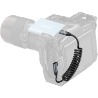 Produktbild för SmallRig 4792 USB-C Straight to USB-C Angled Coiled Data Cable