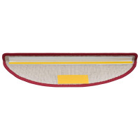 Produktbild för Trappmattor 20 st 56x17x3 cm röd halvrunda