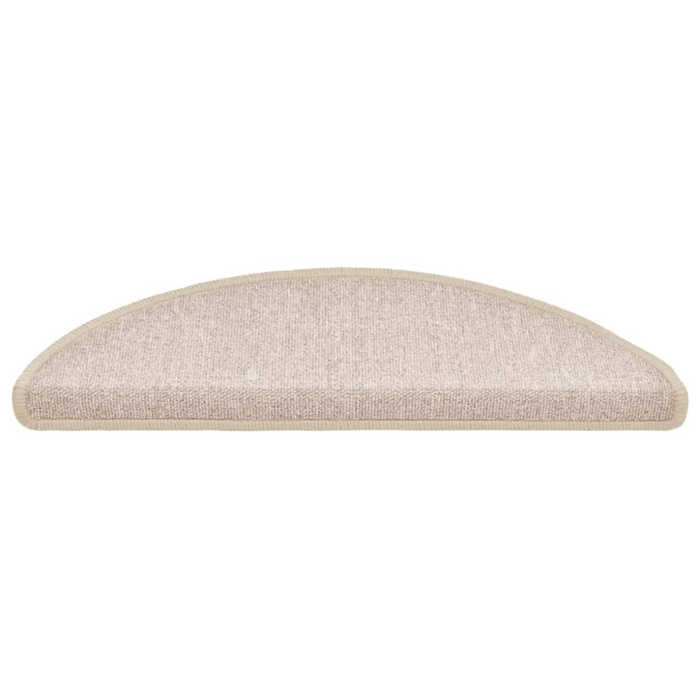 Produktbild för Trappmattor 20 st 56x17x3 cm taupe halvrunda