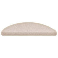 Produktbild för Trappmattor 20 st 56x17x3 cm taupe halvrunda