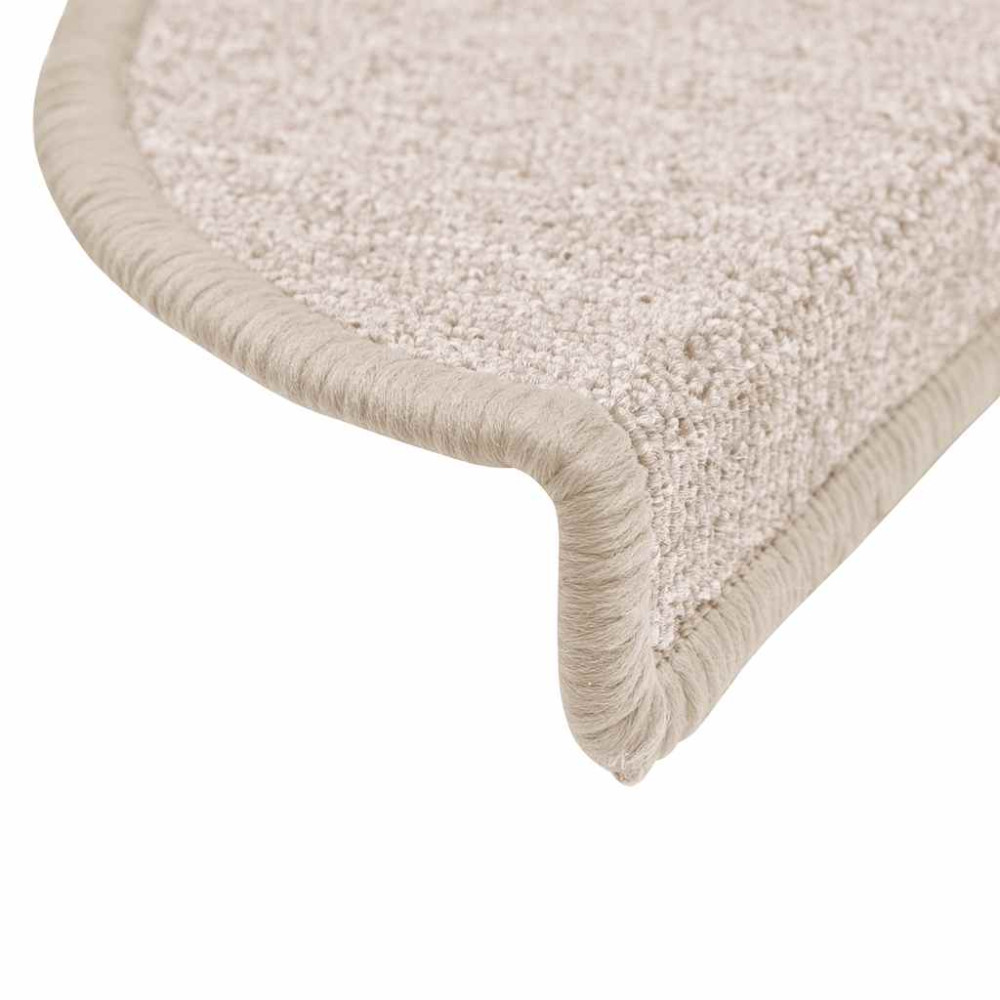 Produktbild för Trappmattor 20 st 56x17x3 cm taupe halvrunda