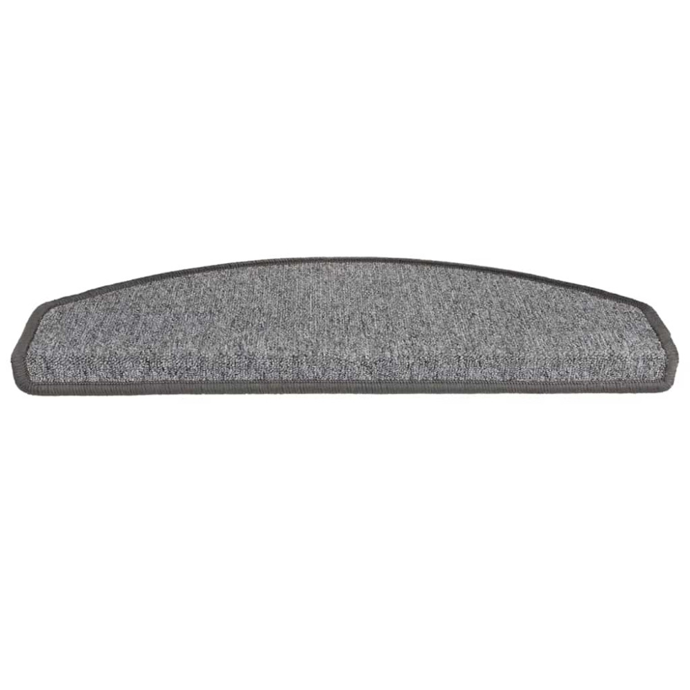 Produktbild för Trappmattor 20 st 65x24x4 cm mörkgrå halvrunda stora
