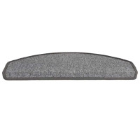 Produktbild för Trappmattor 20 st 65x24x4 cm mörkgrå halvrunda stora