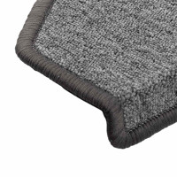 Produktbild för Trappmattor 20 st 65x24x4 cm mörkgrå halvrunda stora