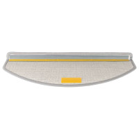 Produktbild för Trappmattor 20 st 65x24x4 cm ljusgrå halvrunda stora