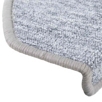 Produktbild för Trappmattor 20 st 65x24x4 cm ljusgrå halvrunda stora