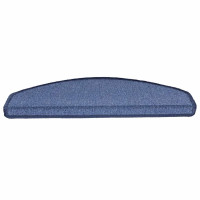 Produktbild för Trappmattor 20 st 65x24x4 cm blå halvrunda stora