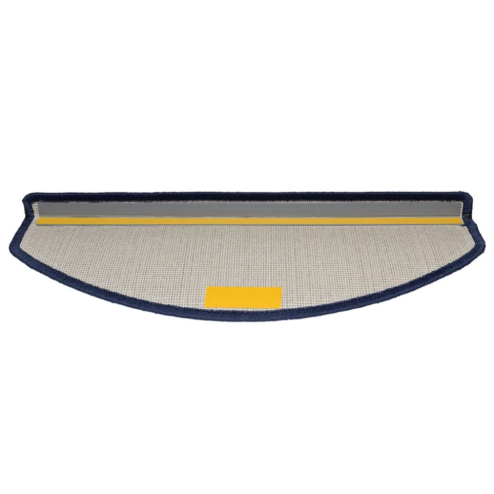 Produktbild för Trappmattor 20 st 65x24x4 cm blå halvrunda stora