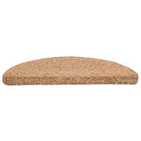 Produktbild för Trappmattor 20 st 56x17x3 cm beige halvrunda