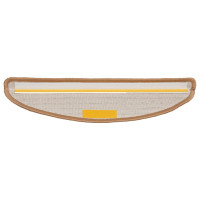Produktbild för Trappmattor 20 st 56x17x3 cm beige halvrunda