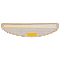 Produktbild för Trappmattor 20 st 56x17x3 cm krämfärgade halvrunda