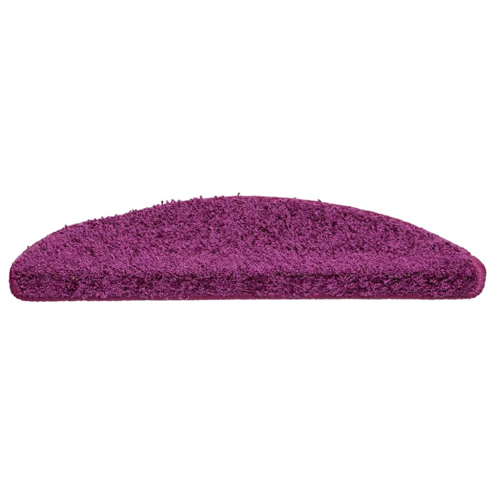 Produktbild för Trappmattor 20 st 56x17x3 cm violett halvrunda