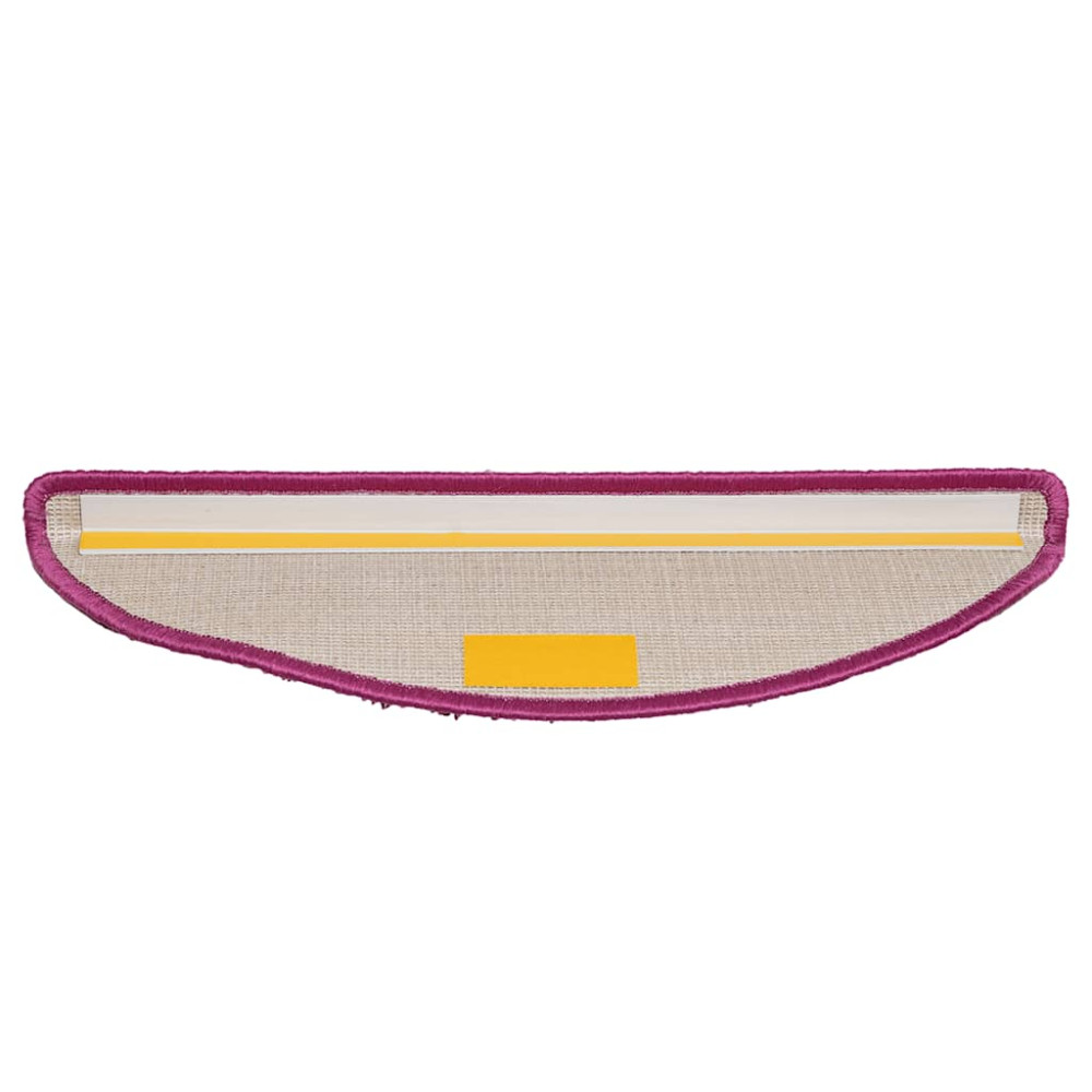 Produktbild för Trappmattor 20 st 56x17x3 cm violett halvrunda