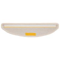 Produktbild för Trappmattor 20 st 56x17x3 cm vita halvrunda