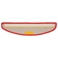 Produktbild för Trappmattor 20 st 56x17x3 cm röda halvrunda
