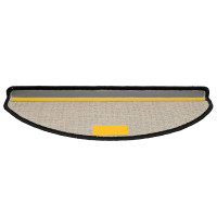 Produktbild för Trappmattor 20 st 65x21x4 cm svarta halvrunda stora