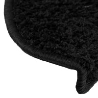 Produktbild för Trappmattor 20 st 65x21x4 cm svarta halvrunda stora