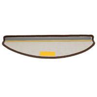 Produktbild för Trappmattor 20 st 65x21x4 cm bruna halvrunda stora