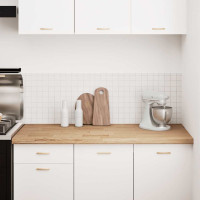 Produktbild för Köksbänkskiva 140x63,5x4 cm massiv ek rektangulär