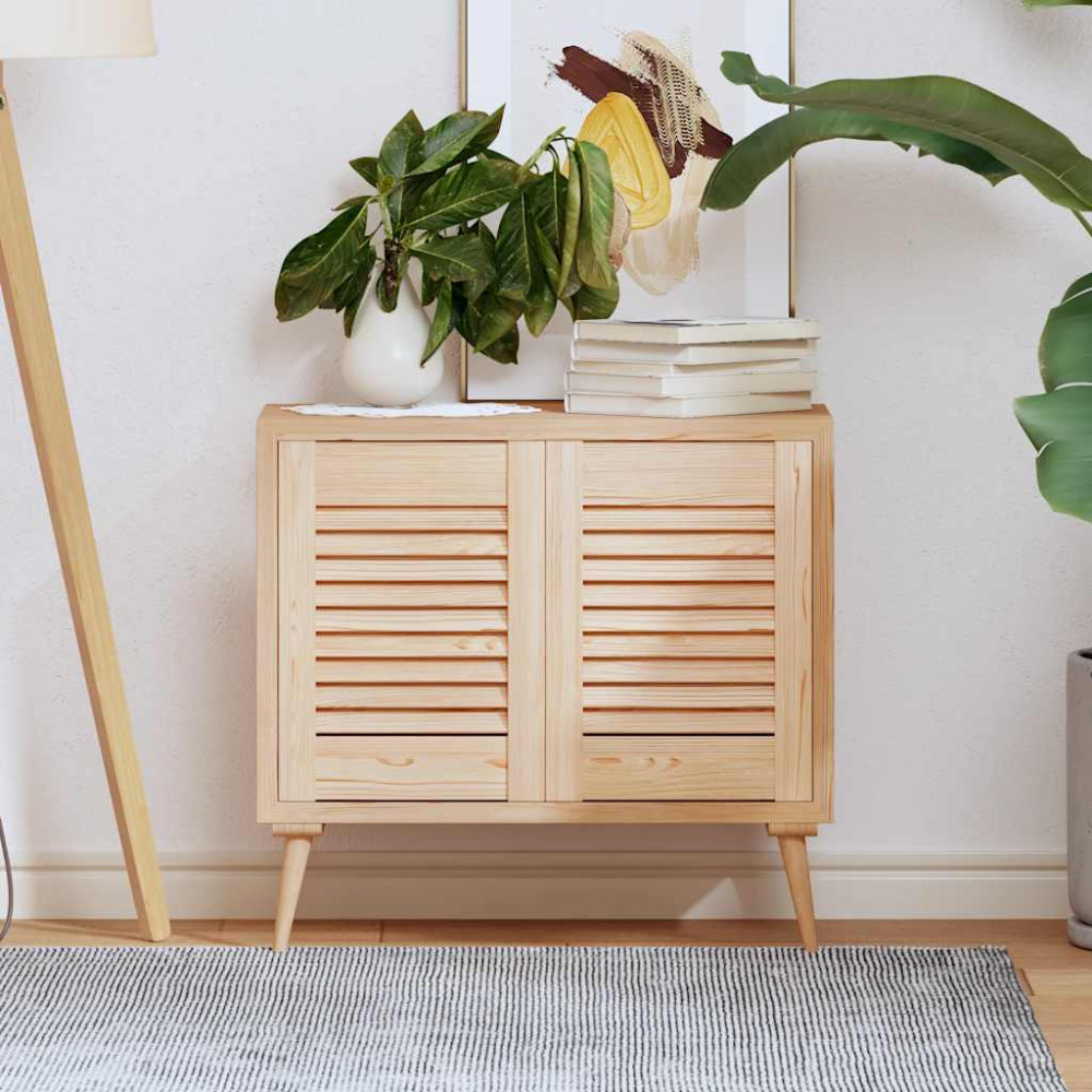 Produktbild för Skåpsdörrar lamelldesign 2 st 39,5x29,5 cm massivt trä furu